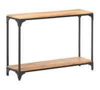 vidaXL Mesa Consola Entrada Acento Pasillo Vestíbulo Recibidor Auxiliar Decoración Hogar Casa Escritorio Mueble 110x30x75 cm Madera Maciza de Acacia
