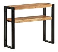 vidaXL Mesa Consola Entrada Acento Pasillo Vestíbulo Recibidor Auxiliar Decoración Hogar Casa Escritorio Mueble 90x30x75 cm Madera Maciza de Acacia