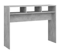 vidaXL Mesa Consola Entrada Acento Pasillo Vestíbulo Recibidor Auxiliar Decoración Hogar Casa Escritorio de Contrachapada Gris Hormigón 105x30x80 cm