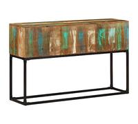 vidaXL Mesa Consola Entrada Acento Pasillo Vestíbulo Recibidor Auxiliar Decoración Hogar Casa Escritorio de Madera Maciza Reciclada 120x30x75 cm