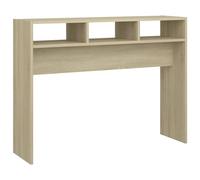 vidaXL Mesa Consola Entrada Acento Pasillo Vestíbulo Recibidor Auxiliar Decoración Hogar Casa Escritorio Contrachapada Color Roble Sonoma 105x30x80cm