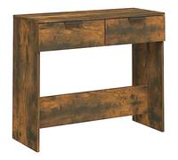 vidaXL Mesa Consola Entrada Auxiliar Pasillo Espejo Decorativa Moderna Salón Sofá Cajones Almacenamiento Madera Contrachapada Color Roble