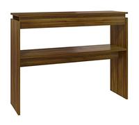 vidaXL Mesa Consola Entrada Mesita Auxiliar Lateral Armario Aparador Pasillo Vestíbulo Salón Dormitorio Madera Contrachapada Roble Marrón 102x30x80 cm