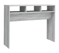 vidaXL Mesa Consola Entrada Mesita Auxiliar Lateral Armario Aparador Pasillo Vestíbulo Salón Dormitorio Madera Contrachapada Gris Sonoma 105x30x80 cm