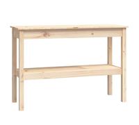 vidaXL Mesa Consola Entrada Mesita Auxiliar Pasillo Decoración Salón Sala de Estar Almacenaje Muebles Adorno Madera Maciza de Pino 110x40x75 cm