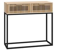 vidaXL Mesa Consola Hierro y Madera contrachapada 80x30x75 cm