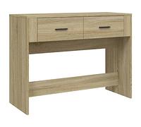 vidaXL Mesa Consola Madera contrachapada Roble Sonoma 100x39x75 cm