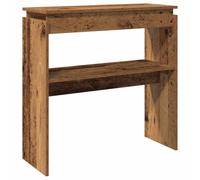 vidaXL Mesa Consola Madera de ingeniería Envejecida 80x30x80 cm, Consola, Mesa de recibidor, Mesa de Pasillo, Mesa de sofá, Mesa de Entrada