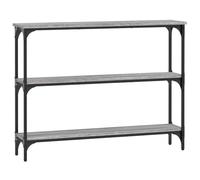 vidaXL Mesa Consola Madera de ingeniería Gris Sonoma 100x22,5x75 cm