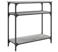 vidaXL Mesa Consola Madera de ingeniería Gris Sonoma 75x29x75 cm