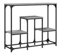 vidaXL Mesa Consola Madera de ingeniería Gris Sonoma 89,5x28x76 cm