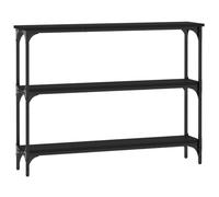 vidaXL Mesa Consola Madera de ingeniería Negra 100x22,5x75 cm