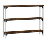 vidaXL Mesa Consola Madera de ingeniería Roble Ahumado 100x22,5x75 cm