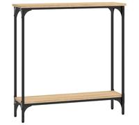 vidaXL Mesa Consola Madera de ingeniería Roble Sonoma 75x22,5x75 cm