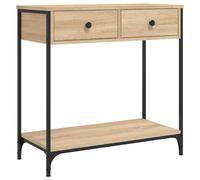 vidaXL Mesa Consola Madera de ingeniería Roble Sonoma 75x34,5x75 cm