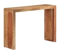 Mesa consola madera maciza de acacia 110x30x76 cm