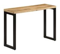 vidaXL Mesa Consola Madera Maciza de Mango Rugosa 110x35x76 cm