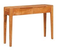vidaXL Mesa Consola Marrón 110 x 30 x 80 cm madera maciza de acacia, Sala de estar, Moderno, Duradero, Muebles Funcionales, Decoración Acogedora, Acento Estiloso, Ideas de Distribución Versátiles par