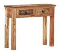 vidaXL Mesa Consola Mesita Auxiliar Recibidor Pasillo Entrada Salón Hogar Estable Madera Reciclada Madera de Acacia
