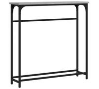 vidaXL Mesa Consola Madera de ingeniería Gris Sonoma 75x19,5x75 cm