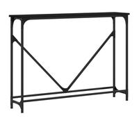 vidaXL Mesa Consola Madera de ingeniería Negra 102x22,5x75 cm