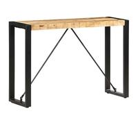 vidaXL Mesa Consola Mesita Lateral Sofá para Teléfono Té Café Decoración Salón Oficina Sala Estante de Almacenamiento 110x35x76 cm Madera Maciza de Mango