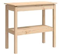 vidaXL Mesa Consola Recibidor Auxiliar Estante Pasillo Entrada Decorativa Almacenamiento TV Dormitorio Salón Casa Madera Maciza de Pino
