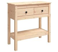 vidaXL Mesa Consola Tocador Maquillaje Muebles Almacenaje Baño Cuarto Salón Sala Adorno Decoración Entrada Aseo Madera Maciza de Pino