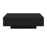 Mesa Cuadrada de Roble Negra vidaXL | Construcción Sólida | Diseño Moderno | Versátil para Sala de Estar y Oficina | Fácil de Limpiar | Duradera | Interior | Acabado Mate | Dimensiones 100 x 31 cm