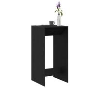 Mesa de Bar Moderna de Roble Negro, Construcción Resistente, Para Uso Interior, Forma Rectangular, Acabado Mate, Ideal para Espacios de Comedor o Cocina, Acomoda a Dos Personas, Muebles Pequeños