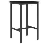 vidaXL Mesa de Bar 52 x 52 x 110 cm Madera de ingeniería Roble Negro