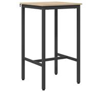 vidaXL Mesa de Bar 52 x 52 x 110 cm Madera de ingeniería Roble Sonoma, Mesa de Bar Rectangular Moderna para Sala, Elegante y Funcional, Estructura de Madera y Acero