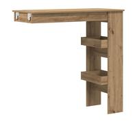 vidaXL Mesa de Bar de Pared contrachapada Roble Artisan 102x45x103,5cm, Mesa de Bar, Mesa Alta de Bar, Muebles de Bar, Mesa Alta, Mesa de bistró