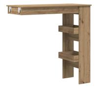 Vidaxl mesa de bar de pared contrachapada roble artisan 102x45x103,5cm