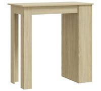 vidaXL Mesa de Bar Estate Bistró Mostrador Centro Desayuno Cocina Comedor Salón Muebles Mobiliario Madera Contrachapada Roble Sonoma 102x50x103,5 cm
