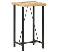 Rogal Mesa De Bar Madera Maciza De Mango Rugosa 60x60x107 Cm Rogal