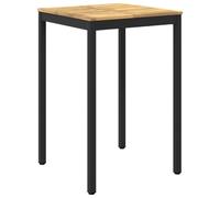 vidaXL Mesa de Bar para Jardín Blanco y Negro 70 x 68,5 x 105 cm