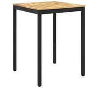 vidaXL Mesa de Bar para Jardín Blanco y Negro 80 x 80,5 x 105 cm