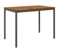 vidaXL Mesa de Bar para Jardín Natural y Café 147 x 88,5 x 105 cm