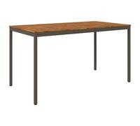 vidaXL Mesa de Bar para Jardín Natural y Café 196 x 100,5 x 105 cm