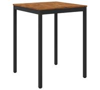 vidaXL Mesa de Bar para Jardín Natural y Negro 80 x 80,5 x 105 cm