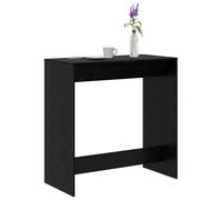 vidaXL Mesa de Bar Roble Negro 102 x 50 x 103,5 cm, Mesa de Bar Rectangular Elegante, Mueble Compacto para Interiores, Ideal para reuniones, diseño Minimalista