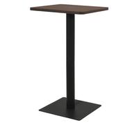 vidaXL Mesa de Bistró Bar Cocina Comedor Hogar Restaurante Cafetería Francesa Café Fiesta Alta Altura Color Ceniza Oscuro 60x60x107 cm