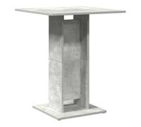 Vidaxl mesa de bistró de madera contrachapada gris 60x60x75 cm
