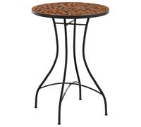 vidaXL Mesa de bistró de Mosaico cerámica Terracota Ø50x70 cm