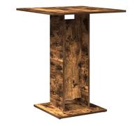 Vidaxl mesa de bistró madera contrachapada roble ahumado 60x60x75 cm