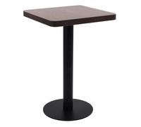 Vidaxl mesa de bistró mdf marrón oscuro 50x50 cm