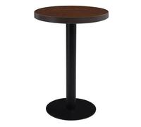 Vidaxl mesa de bistró mdf marrón oscuro 60 cm