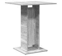 vidaXL Mesa de Bistró Mesita Bar Pub Restaurante Cafetería Comedor Cocina Terraza Balcón Muebles Madera Contrachapada Gris Sonoma 60x60x75 cm