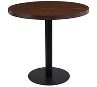 vidaXL Mesa de Bistró Mueble de Comedor Bar Barra Cafetería Restaurante Decoración Jardín Exterior Terraza con Tabla Redonda MDF Marrón Oscuro 80cm